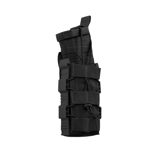 7 - Одинарный пластиковый подсумок под магазины AK\AR. Cordura 1000D. Molle. Черный
