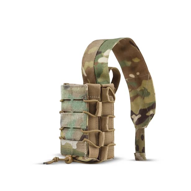 8 - Подвійний закритий підсумок під магазини AK\AR. Cordura 500D. Molle. Мультикам