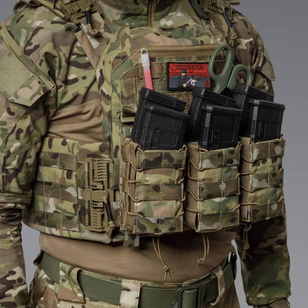 4 - Двойной подсумок под магазины AK\AR. Cordura 500D. Molle. Мультикам