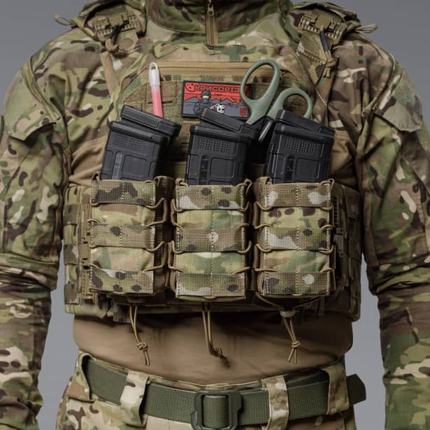 5 - Двойной подсумок под магазины AK\AR. Cordura 500D. Molle. Мультикам