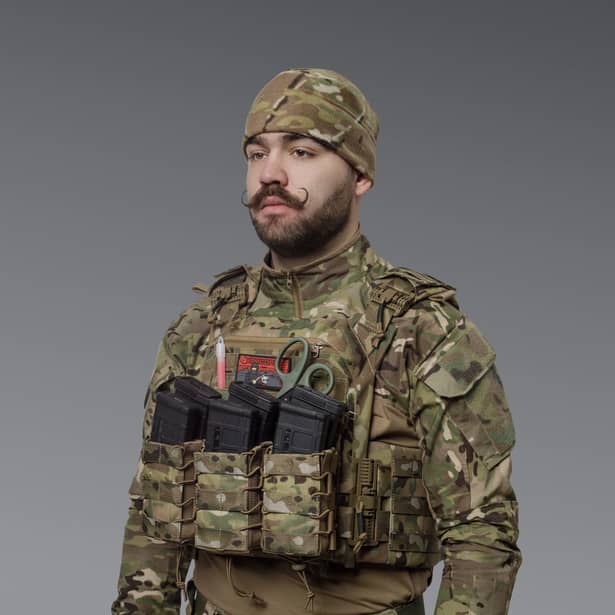 3 - Двойной подсумок под магазины AK\AR. Cordura 500D. Molle. Мультикам
