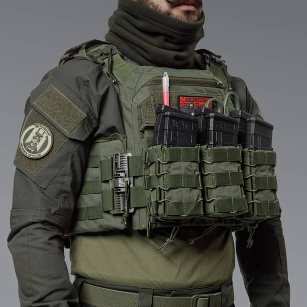 4 - Двойной подсумок под магазины AK\AR. Cordura 500D. Molle. Олива