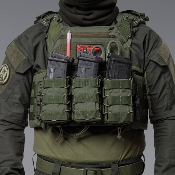 6 - Двойной подсумок под магазины AK\AR. Cordura 500D. Molle. Олива