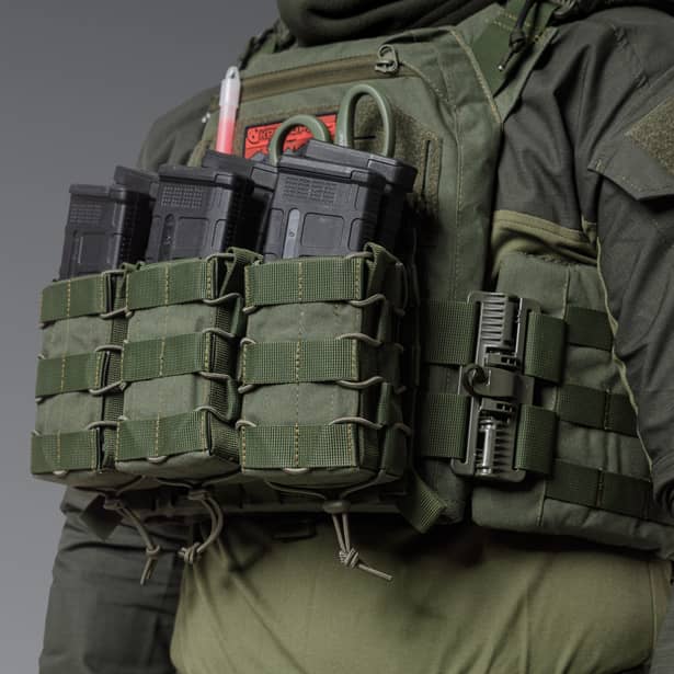 5 - Двойной подсумок под магазины AK\AR. Cordura 500D. Molle. Олива