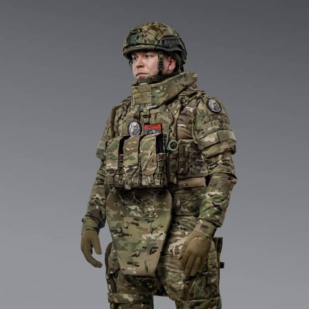 3 - Баллистическая защита плеч 2-го класса защиты. CORDURA 1000D. Мультикам