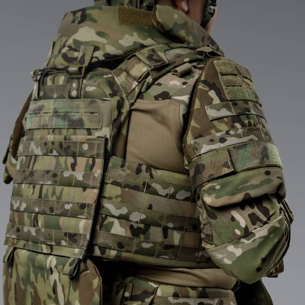 5 - Баллистическая защита плеч 2-го класса защиты. CORDURA 1000D. Мультикам