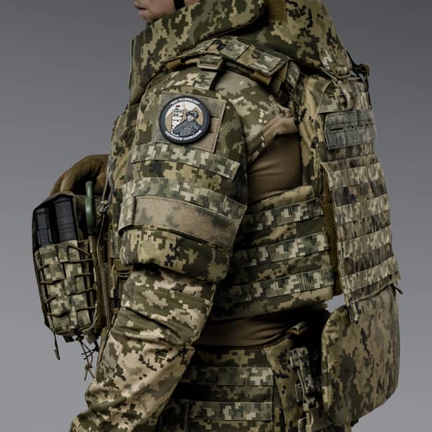 5 - Баллистическая защита плеч 2-го класса защиты. CORDURA 1000D. Пиксель