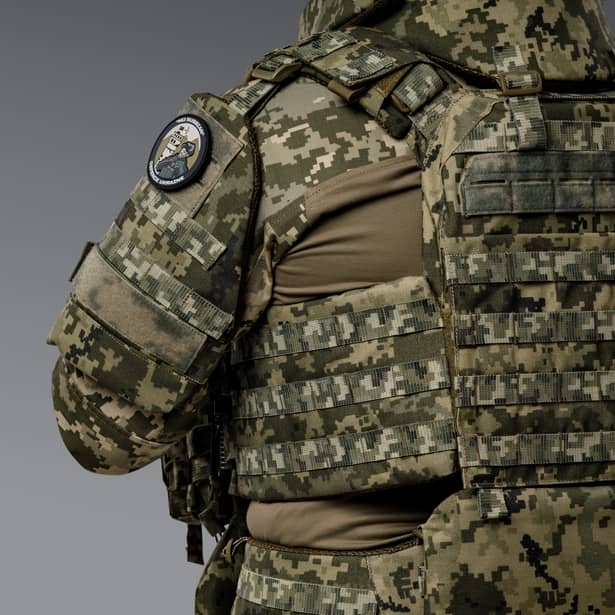 6 - Баллистическая защита плеч 2-го класса защиты. CORDURA 1000D. Пиксель