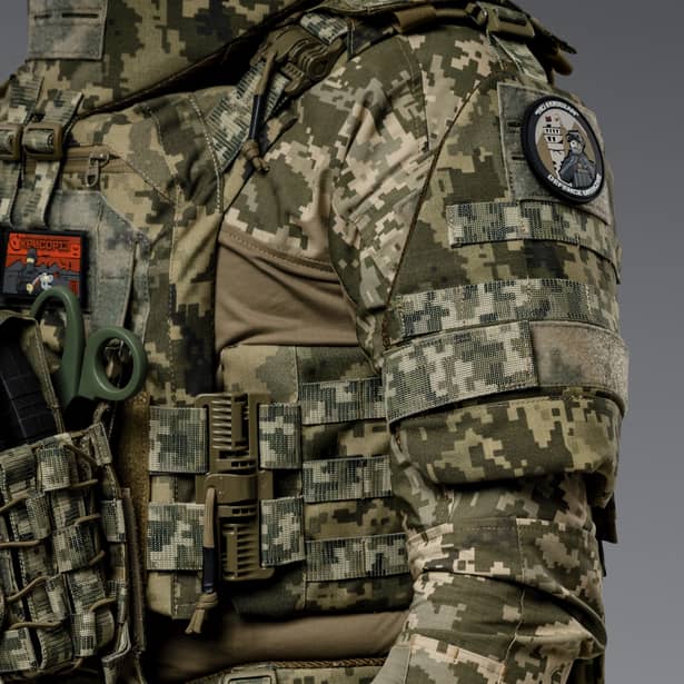 4 - Баллистическая защита плеч 2-го класса защиты. CORDURA 1000D. Пиксель