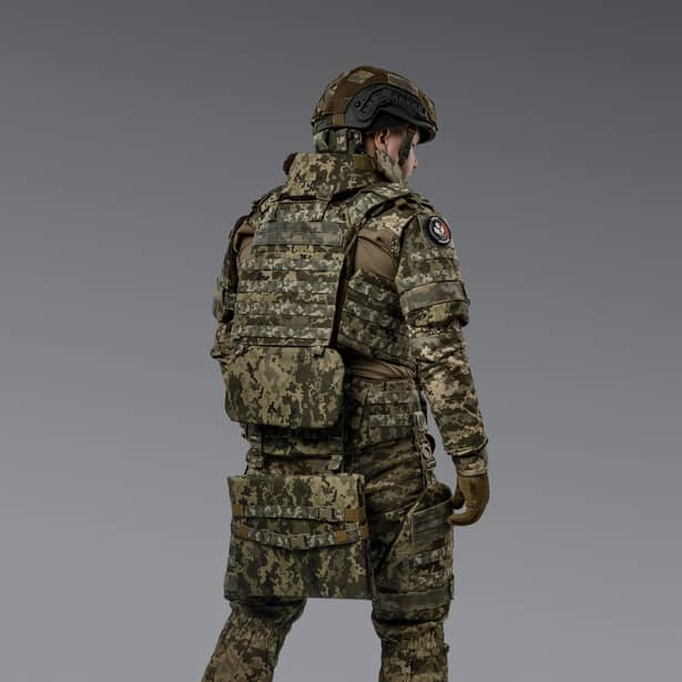 8 - Балістичний захист стегон 2-го класу захисту. CORDURA 1000D. Піксель
