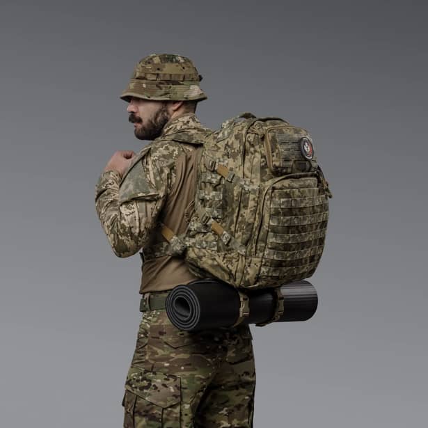3 - Тактический рюкзак Scout на 40л. Cordura 1000D Пиксель