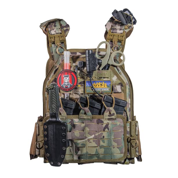 6 - Плитоноска YAKEDA PRO. Цвет Мультикам. Материал Cordura 500D.