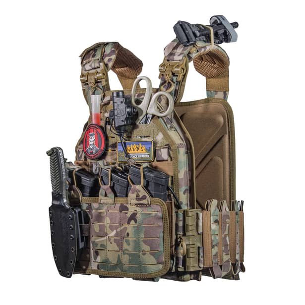 1 - Плитоноска YAKEDA PRO. Цвет Мультикам. Материал Cordura 500D.