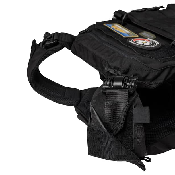 11 - Плитоноска SVAROG PRO з системою швидкого скидання. Molle. Колір Чорний.