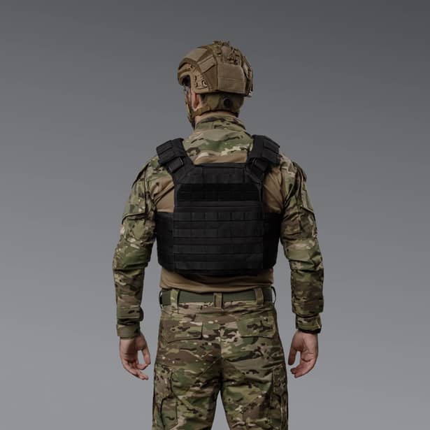 8 - Плитоноска SVAROG PRO з системою швидкого скидання. Molle. Колір Чорний.