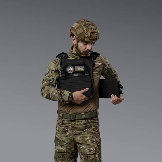 4 - Плитоноска SVAROG PRO з системою швидкого скидання. Molle. Колір Чорний.