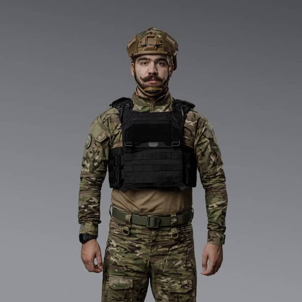 9 - Плитоноска SVAROG PRO з системою швидкого скидання. Molle. Колір Чорний.