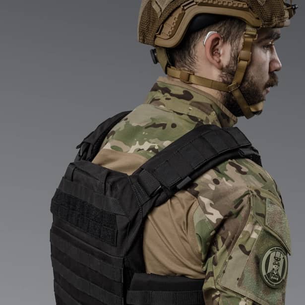 7 - Плитоноска SVAROG PRO з системою швидкого скидання. Molle. Колір Чорний.