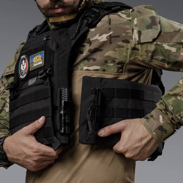 6 - Плитоноска SVAROG PRO з системою швидкого скидання. Molle. Колір Чорний.