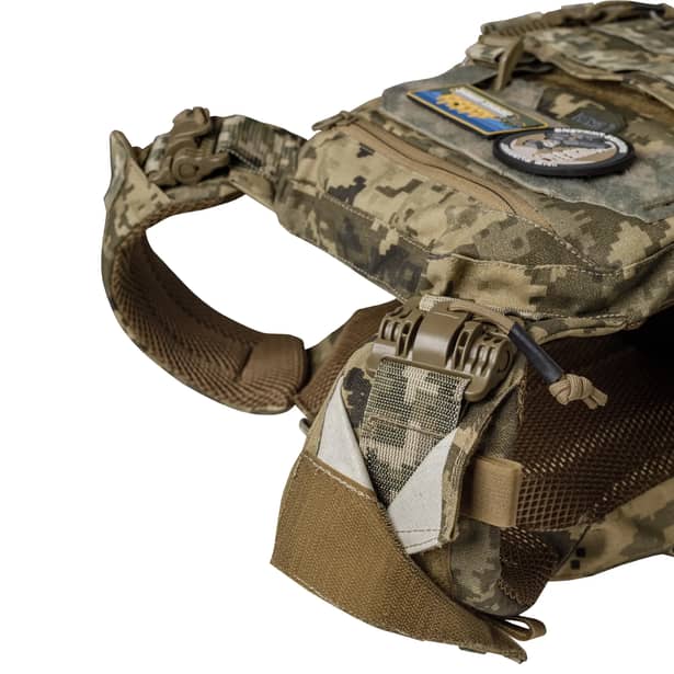 11 - Плитоноска SVAROG PRO с системой быстрого сброса. Molle. Цвет Пиксель.
