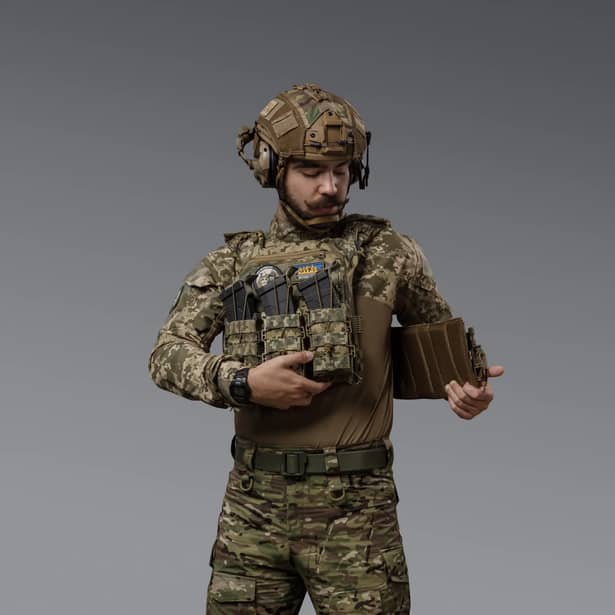 4 - Плитоноска SVAROG PRO с системой быстрого сброса. Molle. Цвет Пиксель.