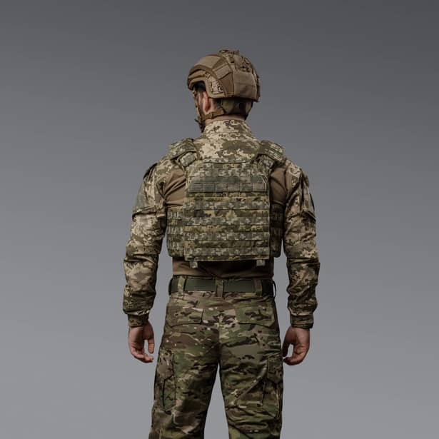 8 - Плитоноска SVAROG PRO с системой быстрого сброса. Molle. Цвет Пиксель.