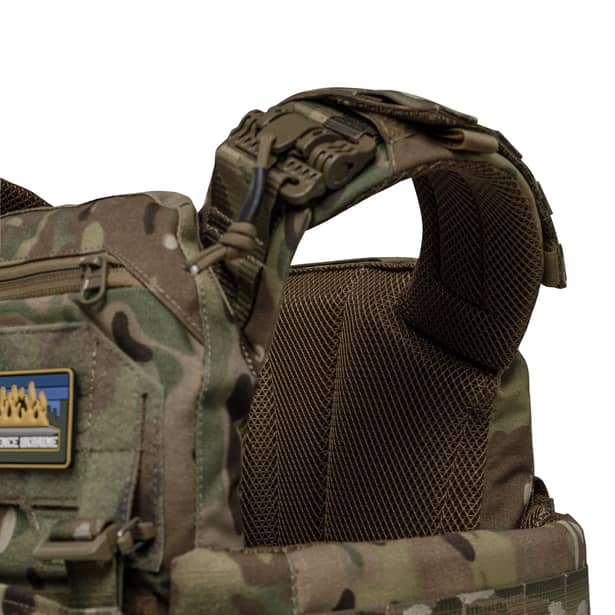 10 - Плитоноска SVAROG PRO с системой быстрого сброса. Molle. Цвет Мультикам.