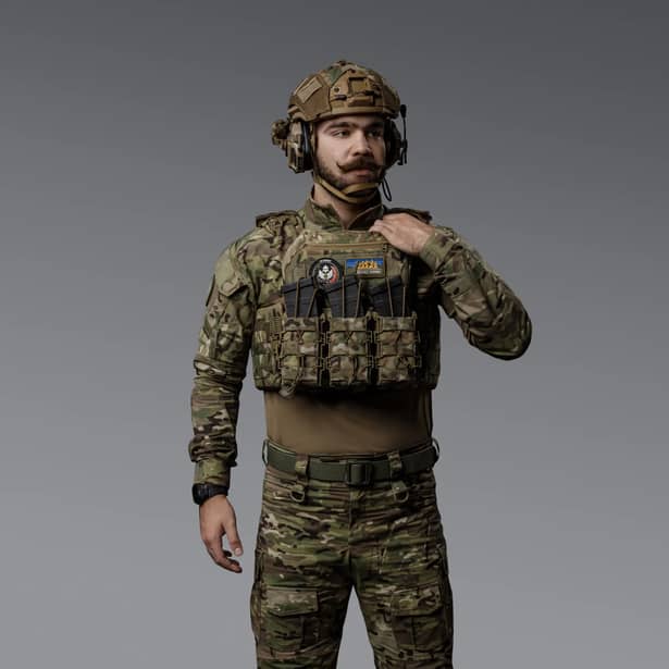 3 - Плитоноска SVAROG PRO с системой быстрого сброса. Molle. Цвет Мультикам.