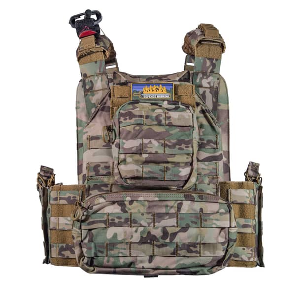 2 - Плитоноска YAKEDA. Цвет Мультикам. Материал Cordura 500D.