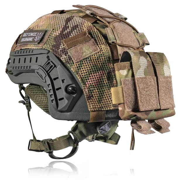 2 - Подсумок-противовес для шлема (крепление на тыловую часть). Cordura 500D. Мультикам