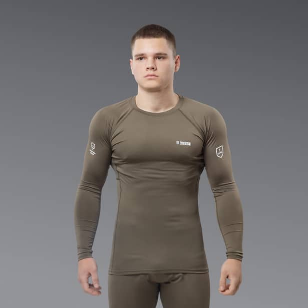 7 - Термобелье (верх) Frost Guard реглан LVL 1 (1 Уровень) Олива. Размер XL