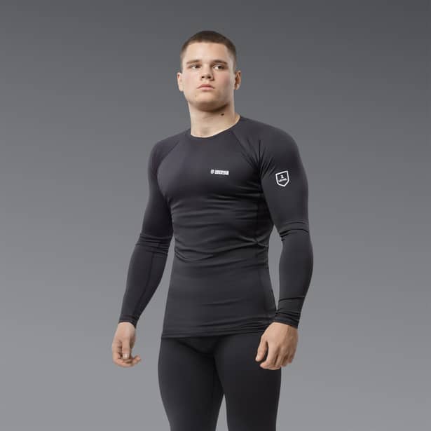 2 - Термобілизна (верх) Frost Guard реглан LVL 1 (1 Рівень) Чорний. Розмір S