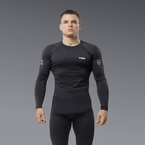 7 - Термобілизна (верх) Frost Guard реглан LVL 1 (1 Рівень) Чорний. Розмір XXL