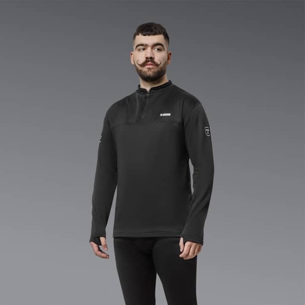 2 - Термобілизна (верх) Frost Guard реглан LVL 2 (2 Рівень) Чорний. Розмір XXL