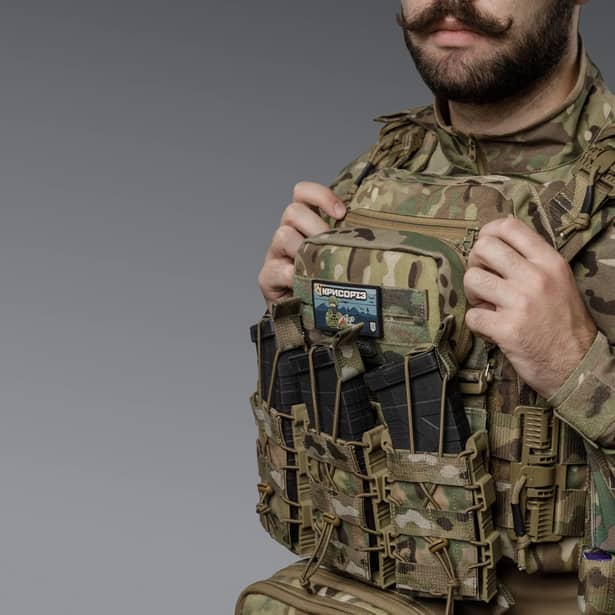 8 - Нагрудный админ-подсумок. MOLLE. Тактический подсумок. Мультикам