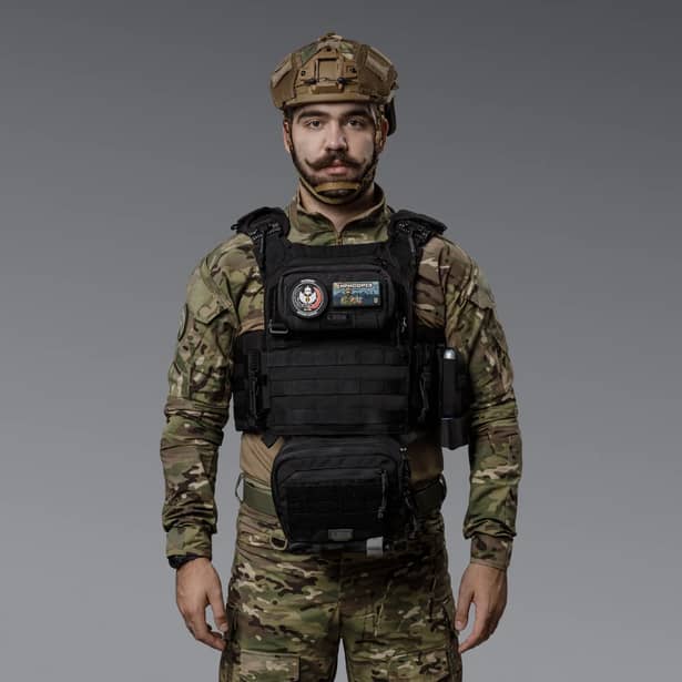 3 - Нагрудний адмін-підсумок. MOLLE. Тактичний підсумок. Чорний