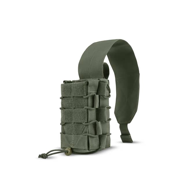 3 - Подвійний закритий підсумок під магазини AK\AR. Cordura 500D. Molle. Олива
