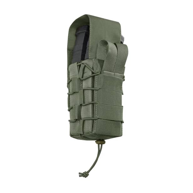 5 - Подвійний закритий підсумок під магазини AK\AR. Cordura 500D. Molle. Олива