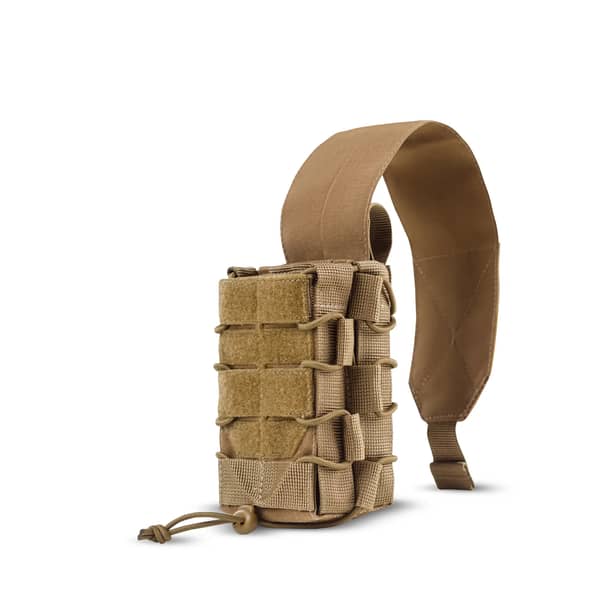 7 - Подвійний закритий підсумок під магазини AK\AR. Cordura 500D. Molle. Койот
