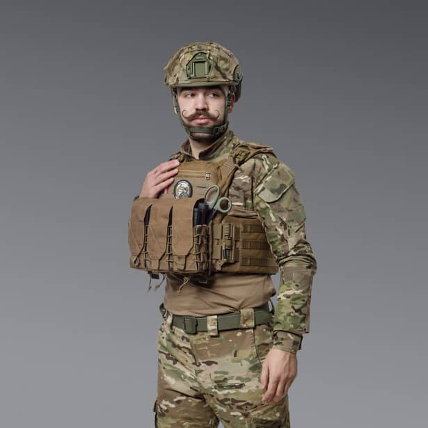3 - Подвійний закритий підсумок під магазини AK\AR. Cordura 500D. Molle. Койот