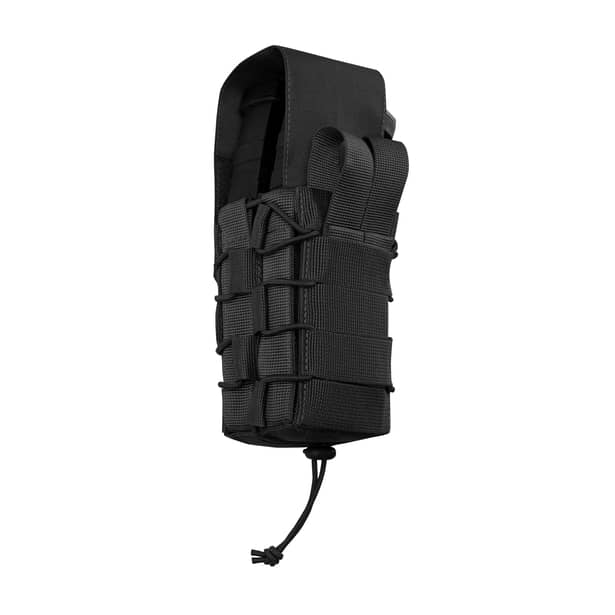 5 - Подвійний закритий підсумок під магазини AK\AR. Cordura 500D. Molle. Чорний