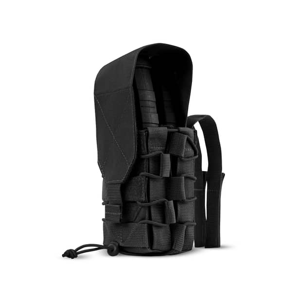 1 - Подвійний закритий підсумок під магазини AK\AR. Cordura 500D. Molle. Чорний
