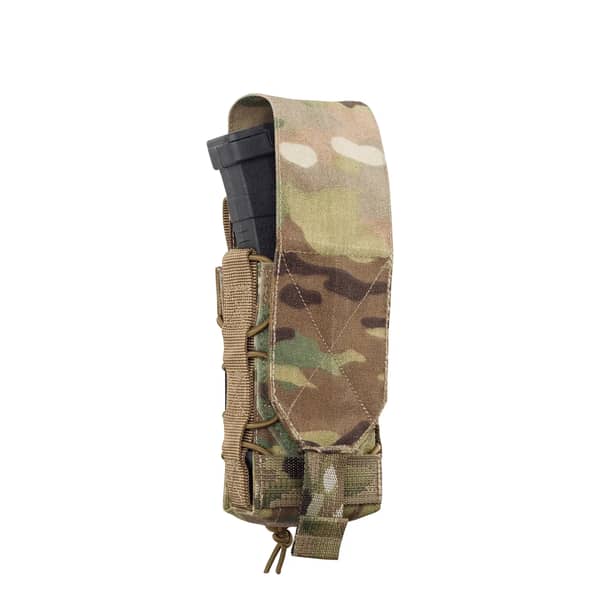9 - Одинарний закритий підсумок під магазини AK\AR. Cordura 500D. Molle. Мультикам