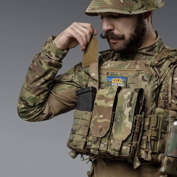 6 - Одинарний закритий підсумок під магазини AK\AR. Cordura 500D. Molle. Мультикам