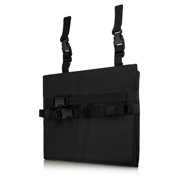1 - Потрійний тактичний килимок для сидіння. CORDURA 500D. Черный