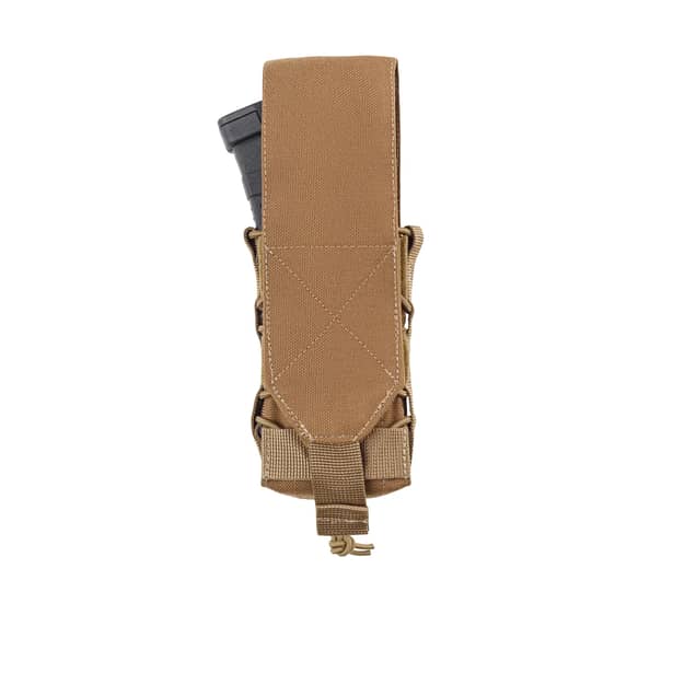 6 - Одинарний закритий підсумок під магазини AK\AR. Cordura 500D. Molle. Койот