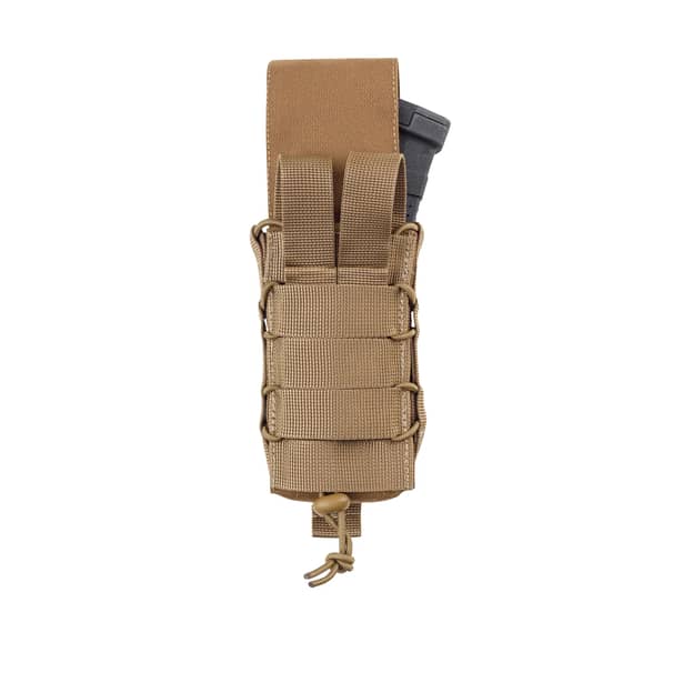 2 - Одинарний закритий підсумок під магазини AK\AR. Cordura 500D. Molle. Койот