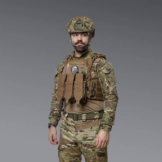 3 - Одинарний закритий підсумок під магазини AK\AR. Cordura 500D. Molle. Койот