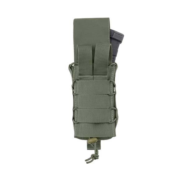 2 - Одинарний закритий підсумок під магазини AK\AR. Cordura 500D. Molle. Олива