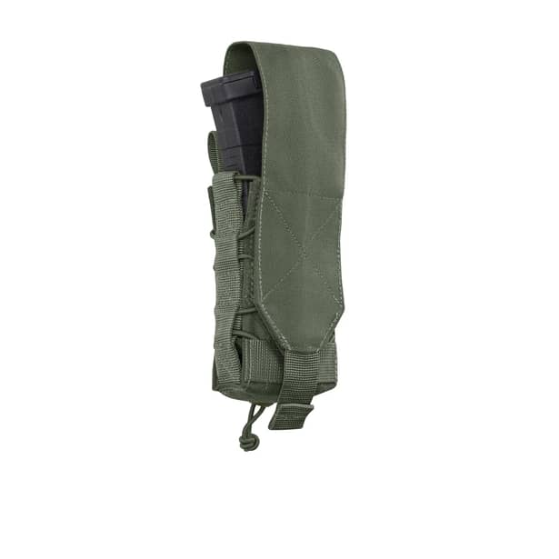 5 - Одинарний закритий підсумок під магазини AK\AR. Cordura 500D. Molle. Олива
